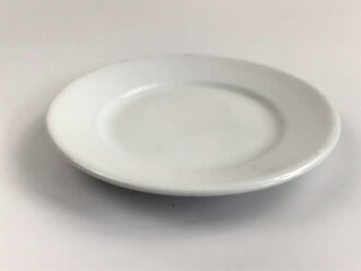 Luftwaffe, Kantinenporzellan flacher Teller, datiert 1938, Hersteller Johann Haviland Bavaria, Durchmesser 23cm, gebraucht