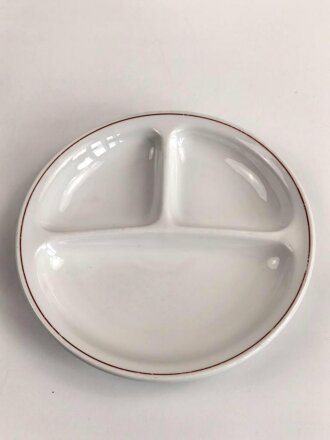 Deutsche Arbeitsfront, Kantinenporzellan Menüteller Durchmesser 27cm, Hersteller Hutschenreuther Selb Bavaria, gebraucht