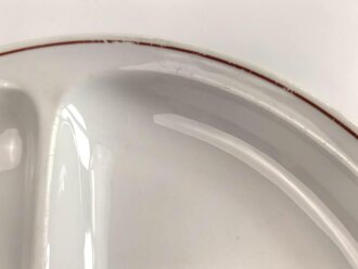 Deutsche Arbeitsfront, Kantinenporzellan Menüteller Durchmesser 27cm, Hersteller Hutschenreuther Selb Bavaria, gebraucht
