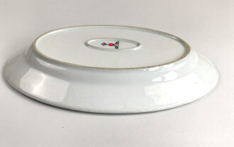 Heer, Kantinenporzellan große Vorlegeplatte, Gesamtlänge 41cm, Hersteller Rosenthal 1939, Gebraucht