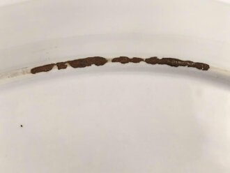 Luftwaffe, Kantinenporzellan große Vorlegeplatte, Gesamtlänge 41cm, Hersteller Bauscher Weiden 1941. Gebraucht