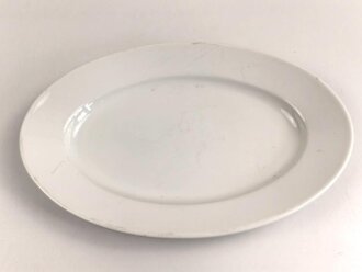 Luftwaffe, Kantinenporzellan große Vorlegeplatte, Gesamtlänge 41cm, Hersteller Johann Haviland Bavaria 1938. Gebraucht