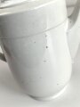 Heer, Kantinenporzellan Kaffeekanne, Hersteller Bavaria 1942, Höhe 24cm mit Deckel, diser wohl ursprünglich nicht zugehörig, gebraucht