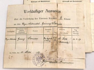 1. Weltkrieg, Militärpaß eines Angehörigen zunächst Infanterie Regiment 69.