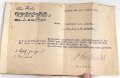 1. Weltkrieg, Militärpaß eines Angehörigen zunächst Infanterie Regiment 69.