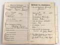 1. Weltkrieg, Militärpaß eines Angehörigen zunächst Infanterie Regiment 69.