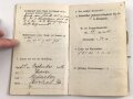 1. Weltkrieg, Militärpaß eines Angehörigen zunächst Infanterie Regiment 88, Krankerträgerausbildung, Pistole 08, ab 1914 Frankreichfeldzug, diverse Einsätze in Verdun