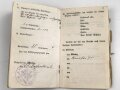 1. Weltkrieg, Militärpaß eines Angehörigen zunächst Infanterie Regiment 88, Krankerträgerausbildung, Pistole 08, ab 1914 Frankreichfeldzug, diverse Einsätze in Verdun