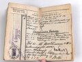 1. Weltkrieg, Militärpaß eines Angehörigen zunächst Feldartillerie Regiment 27. Frankreichfeldzug