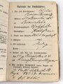 1. Weltkrieg, Militärpaß eines Angehörigen zunächst Feldartillerie Regiment 27. Frankreichfeldzug
