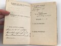1. Weltkrieg, Militärpaß eines Angehörigen zunächst Feldartillerie Regiment 27. Frankreichfeldzug