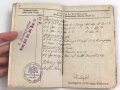 1. Weltkrieg, Militärpaß eines Angehörigen zunächst Feldartillerie Regiment 27. Frankreichfeldzug