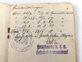 1. Weltkrieg, Militärpaß eines Angehörigen Landsturm Infanterie Batl. Wahn.