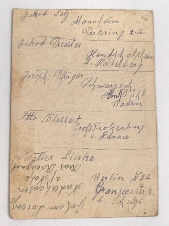 1. Weltkrieg, Militärpaß eines Angehörigen Ersatz Btl. Infanterie Regiment 117. Flandern, Champagne, Argonnen, Hessische Tapferkeitsmedaille, Eisernes Kreuz II. Klasse