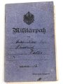 1. Weltkrieg, Militärpaß eines Angehörigen Ersatz Btl. Infanterie Regiment 117. Flandern, Champagne, Argonnen, Hessische Tapferkeitsmedaille, Eisernes Kreuz II. Klasse