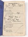 1. Weltkrieg, Militärpaß eines Angehörigen Ersatz Btl. Infanterie Regiment 117. Flandern, Champagne, Argonnen, Hessische Tapferkeitsmedaille, Eisernes Kreuz II. Klasse