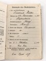 1. Weltkrieg, Militärpaß eines Angehörigen Ersatz Btl. Infanterie Regiment 117. Flandern, Champagne, Argonnen, Hessische Tapferkeitsmedaille, Eisernes Kreuz II. Klasse
