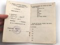 1. Weltkrieg, Militärpaß eines Angehörigen Ersatz Btl. Infanterie Regiment 117. Flandern, Champagne, Argonnen, Hessische Tapferkeitsmedaille, Eisernes Kreuz II. Klasse