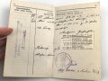1. Weltkrieg, Militärpaß eines Angehörigen Ersatz Btl. Infanterie Regiment 117. Flandern, Champagne, Argonnen, Hessische Tapferkeitsmedaille, Eisernes Kreuz II. Klasse