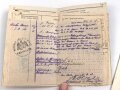 1. Weltkrieg, Militärpaß eines Angehörigen Ersatz Btl. Infanterie Regiment 117. Flandern, Champagne, Argonnen, Hessische Tapferkeitsmedaille, Eisernes Kreuz II. Klasse