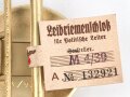 Leibriemenschloss für politische Leiter der NSDAP. Ungetragenes Leichtmetallstück mit RZM Etikett. Hersteller M4/39