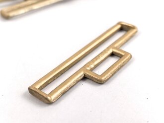 Hakenfang für eine Feldbinde für politische Leiter der NSDAP. Aluminium eloxiert, RZM M4/39. Sie erhalten ein ( 1 ) Stück