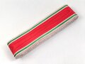 Bulgarien, Ordensband zur Kriegserinnerungsmedaille 1914-1918. Breite 30mm, sie erhalten je 15cm von der Rolle abgeschnitten.