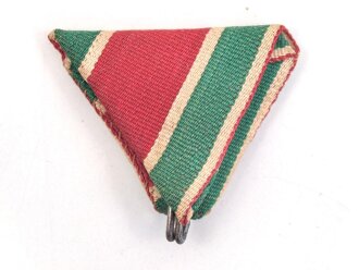 Bulgarien, Dreiecksband zur Kriegserinnerungsmedaille 1914-1918.
