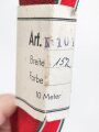 Bulgarien, Ordensband für die Bandspange zur Kriegserinnerungsmedaille 1914-1918. Breite 15mm, sie erhalten je 10cm von der Rolle abgeschnitten.