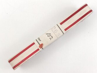 Österreich, Bündel Band zur Bandspange des Jubiläumskreuz 1908. Breite 15mm, in der originalen Banderole, laut dieser 10 Meter