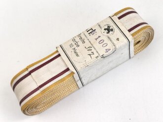 Rumänien, Band zum Sanitäts Verdienstkreuz. Breite 30mm, sie erhalten je 15cm von der Rolle abgeschnitten