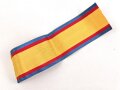 Rumänien, Band zur Medaille Mannhaftigkeit und Treue . Breite 30mm, Länge 11,5cm