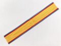 Rumänien, Band zur Medaille Mannhaftigkeit und Treue . Breite 30mm, Länge 18cm