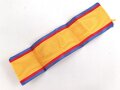 Rumänien, Band zur Medaille Mannhaftigkeit und Treue . Breite 35mm, Länge 14cm