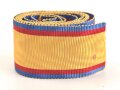 Rumänien, Band zur Medaille Mannhaftigkeit und Treue . Breite 27mm, sie erhalten je 15cm abgeschnitten