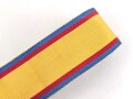 Rumänien, Band zur Medaille Mannhaftigkeit und Treue . Breite 30mm, sie erhalten je 15cm von der Rolle abgeschnitten