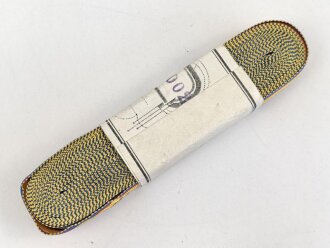 Rumänien, Bündel Ordensband für die Bandspange zur Medaille Mannhaftigkeit und Treue . Breite 15mm, in der originalen Banderole, laut dieser 10 Meter