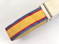 Rumänien, Bündel Ordensband für die Bandspange zur Medaille Mannhaftigkeit und Treue . Breite 15mm, in der originalen Banderole, laut dieser 10 Meter