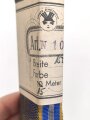 Rumänien, Bündel Band für die Bandspange zum Verdienstorden der Luftwaffe (Ordinul "Virtutea Aeronauticã"). Breite 15mm, in der originalen Banderole, laut dieser 15 Meter