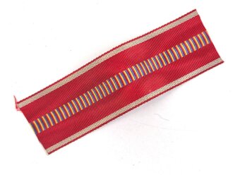 Rumänien, Band zur Medaille Feldzug gegen den Kommunismus. Breite 30mm, Länge 10cm