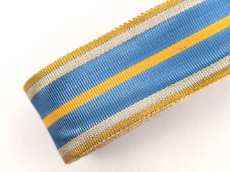 Rumänien, Ordensband Breite 30mm, sie erhalten je 15cm von der Rolle abgeschnitten.