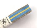 Rumänien, Bündel Ordensband für eine Bandspange. Breite 15mm, in der originalen Banderole, laut dieser 10 Meter