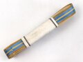 Rumänien, Bündel Ordensband für eine Bandspange. Breite 15mm, in der originalen Banderole, laut dieser 10 Meter