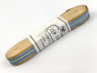 Rumänien, Bündel Ordensband für eine Bandspange. Breite 15mm, in der originalen Banderole, laut dieser 10 Meter
