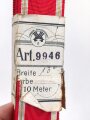 Ordensband zur NSDAP Dienstauszeichnung in gold. Breite 30mm, sie erhalten je 15cm von der Rolle abgeschnitten