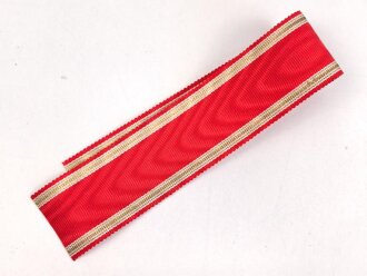 Ordensband zur NSDAP Dienstauszeichnung in gold. Breite 30mm, Länge 25,5 cm