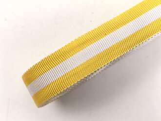 Ordensband für die Bandspange zum Schlesischer Adler 2. Stufe. Breite 15mm, sie erhalten je 10cm von der Rolle abgeschnitten