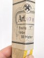 Bündel Ordensband für die Bandspange zum Schlesischer Adler 2. Stufe. Breite 15mm, in der originalen Banderole, laut dieser 10 Meter