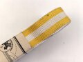 Bündel Ordensband für die Bandspange zum Schlesischer Adler 2. Stufe. Breite 15mm, in der originalen Banderole, laut dieser 10 Meter