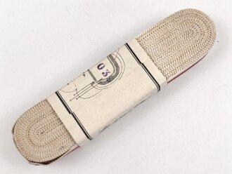 Spanien, Bündel Ordensband für die Bandspange zum Rot Kreuz Verdienstorden. Breite 15mm, in der originalen Banderole, laut dieser 10 Meter